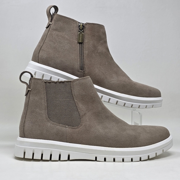 Blondo Side Zip Ankle Chukka Boots Brown Women's Size 10 Waterproof Pre-owned - Picture 2 of 10